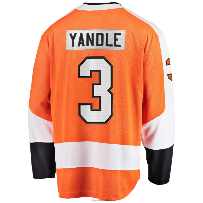 NHL Men Philadelphia Flyers Keith Yandle Fanatics Branded Orange Home Breakaway Player Jersey D002V2371 Clothing