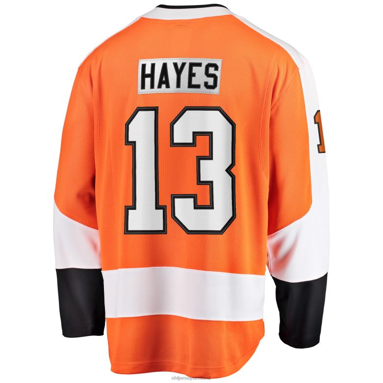 NHL Men Philadelphia Flyers Kevin Hayes Fanatics Branded Orange Breakaway Player Jersey D002V1843 Clothing