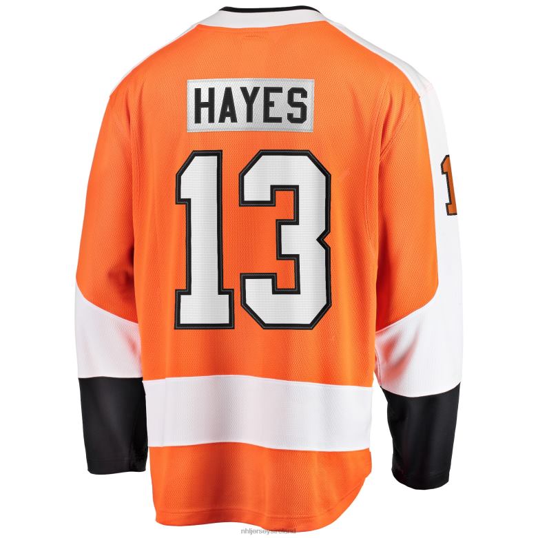 NHL Men Philadelphia Flyers Kevin Hayes Fanatics Branded Orange Home Premier Breakaway Player Jersey D002V960 Clothing