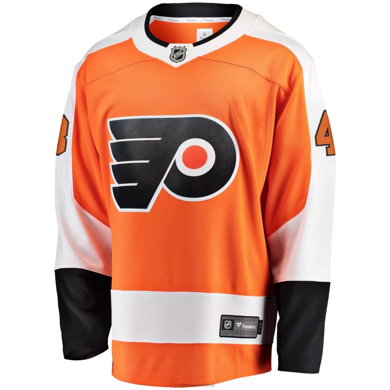 NHL Men Philadelphia Flyers Morgan Frost Fanatics Branded Orange Breakaway Player Jersey D002V1573 Clothing