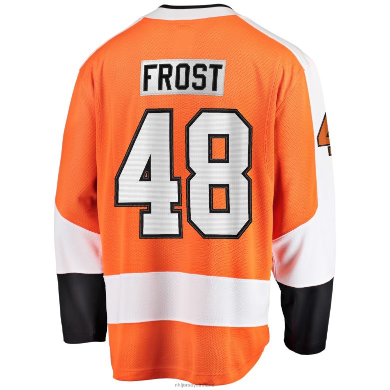 NHL Men Philadelphia Flyers Morgan Frost Fanatics Branded Orange Breakaway Player Jersey D002V1573 Clothing