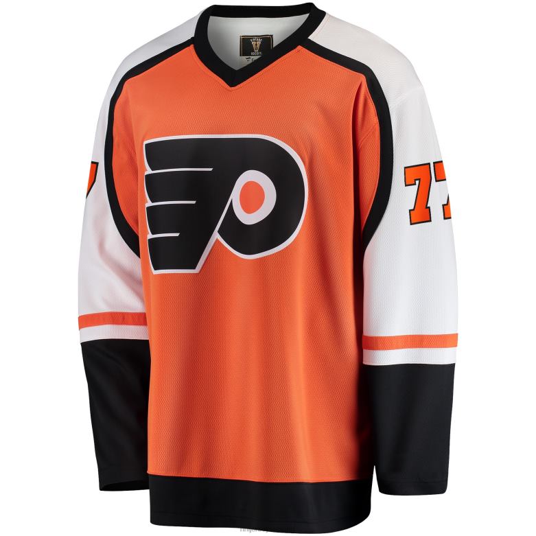 NHL Men Philadelphia Flyers Paul Coffey Fanatics Branded Orange Premier Breakaway Retired Player Jersey D002V905 Clothing