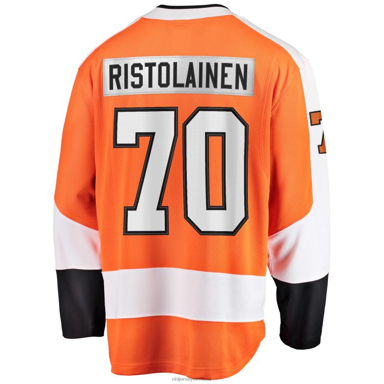 NHL Men Philadelphia Flyers Rasmus Ristolainen Fanatics Branded Orange Breakaway Player Jersey D002V1453 Clothing