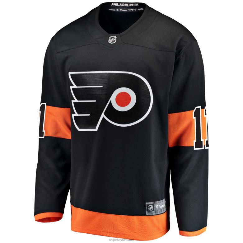 NHL Men Philadelphia Flyers Travis Konecny Fanatics Branded Black Alternate Breakaway Player Jersey D002V245 Clothing