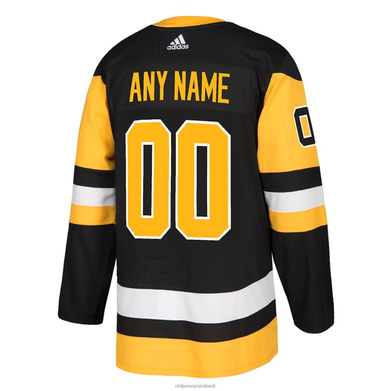 NHL Men Pittsburgh Penguins Adidas Black Authentic Custom Jersey D002V2120 Clothing