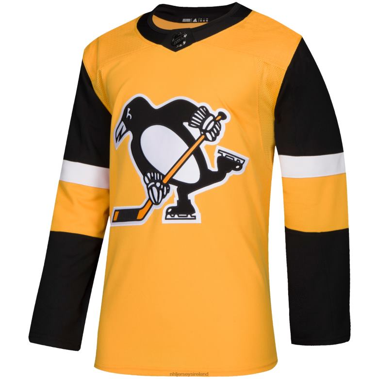 NHL Men Pittsburgh Penguins Adidas Gold Alternate Authentic Jersey D002V1265 Clothing