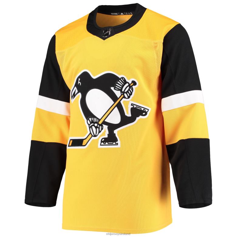 NHL Men Pittsburgh Penguins Adidas Gold Alternate Authentic Team Jersey D002V2070 Clothing