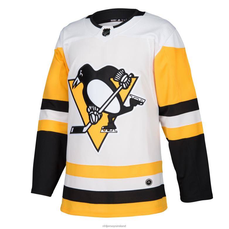 NHL Men Pittsburgh Penguins Adidas White Away Authentic Blank Jersey D002V597 Clothing