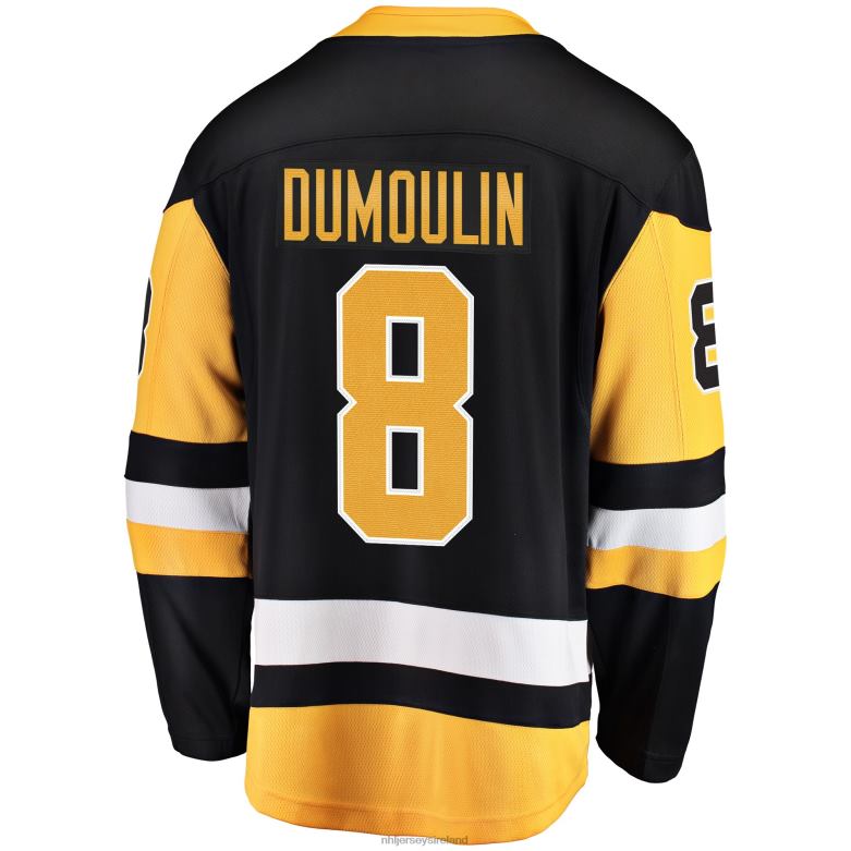 NHL Men Pittsburgh Penguins Brian Dumoulin Fanatics Branded Black Home Breakaway Player Jersey D002V1665 Clothing