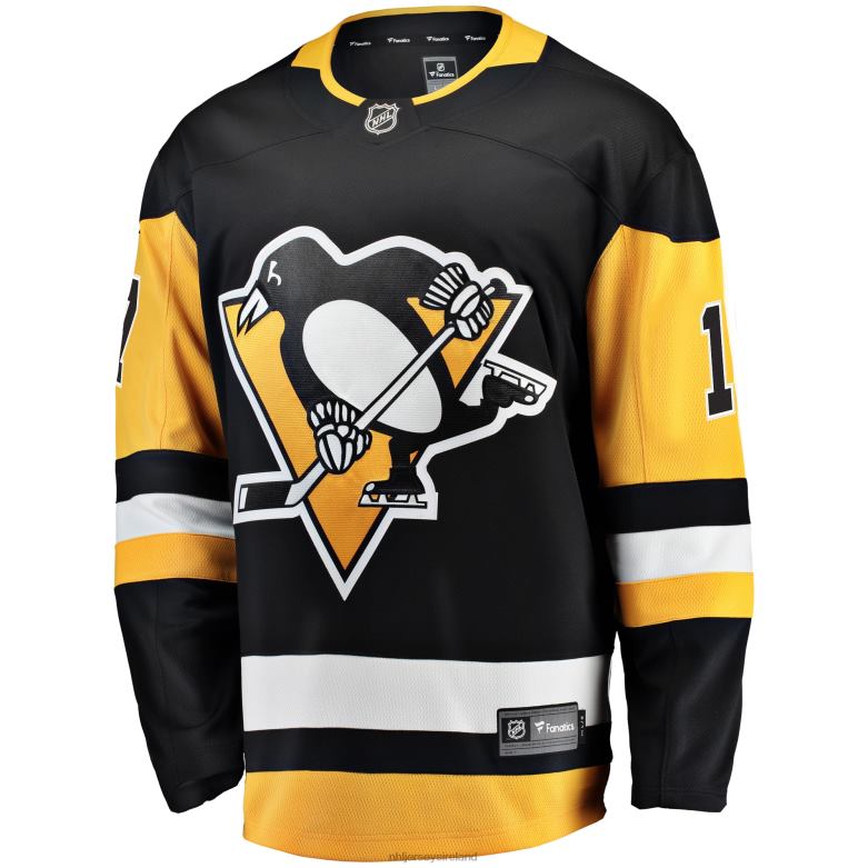 NHL Men Pittsburgh Penguins Bryan Rust Fanatics Branded Black Home Breakaway Player Jersey D002V1139 Clothing