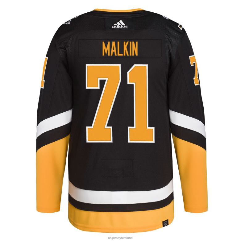 NHL Men Pittsburgh Penguins Evgeni Malkin Adidas Black 2021/22 Alternate Primegreen Authentic Pro Player Jersey D002V756 Clothing
