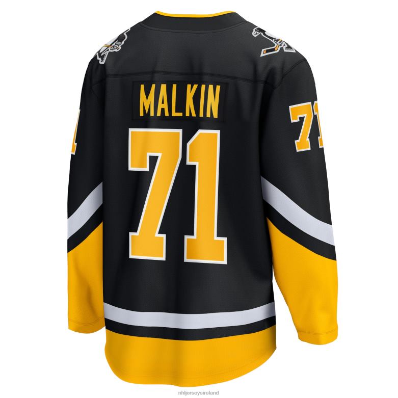 NHL Men Pittsburgh Penguins Evgeni Malkin Fanatics Branded Black 2021/22 Alternate Premier Breakaway Player Jersey D002V1091 Clothing