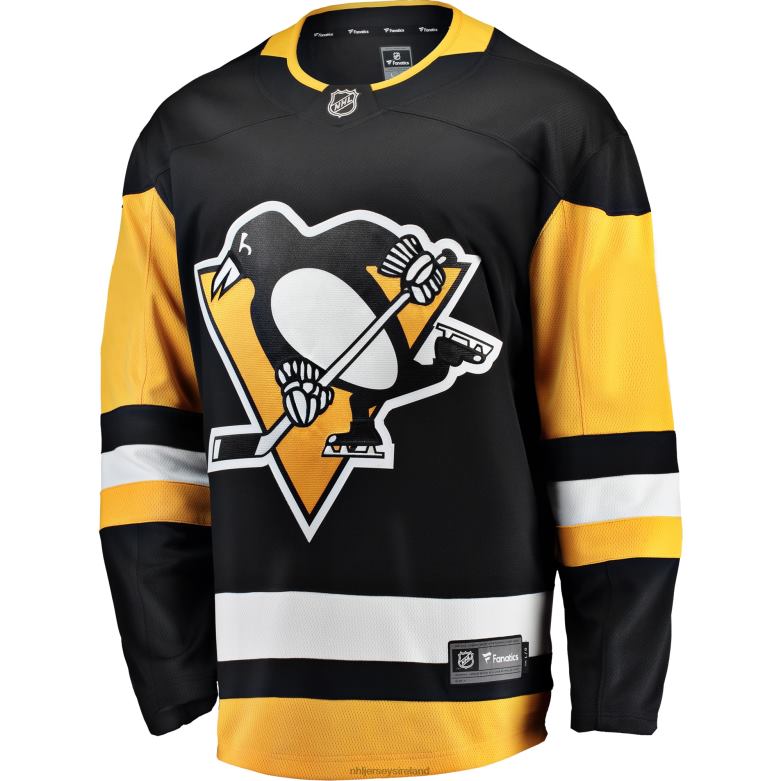 NHL Men Pittsburgh Penguins Fanatics Branded Black Breakaway Home Jersey D002V830 Clothing