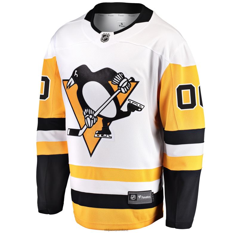 NHL Men Pittsburgh Penguins Fanatics Branded White Away Breakaway Custom Jersey D002V749 Clothing