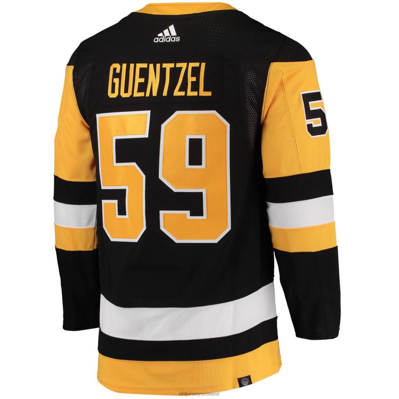 NHL Men Pittsburgh Penguins Jake Guentzel Adidas Black Home Primegreen Authentic Pro Player Jersey D002V362 Clothing