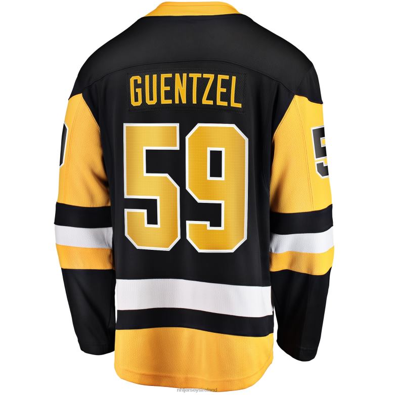 NHL Men Pittsburgh Penguins Jake Guentzel Fanatics Branded Black Home Premier Breakaway Player Jersey D002V253 Clothing