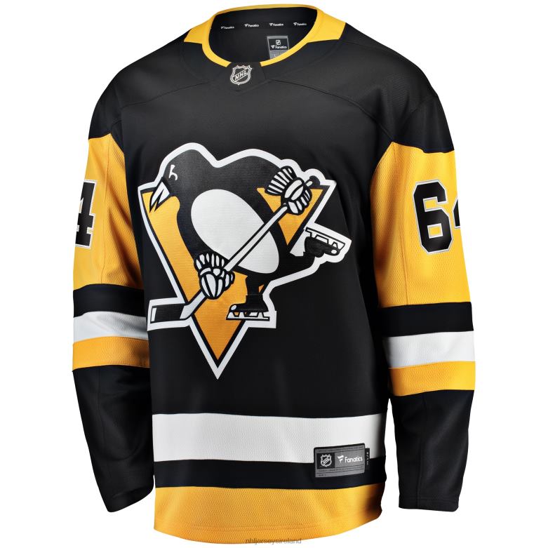 NHL Men Pittsburgh Penguins Mikael Granlund Fanatics Branded Black Home Breakaway Jersey D002V1983 Clothing