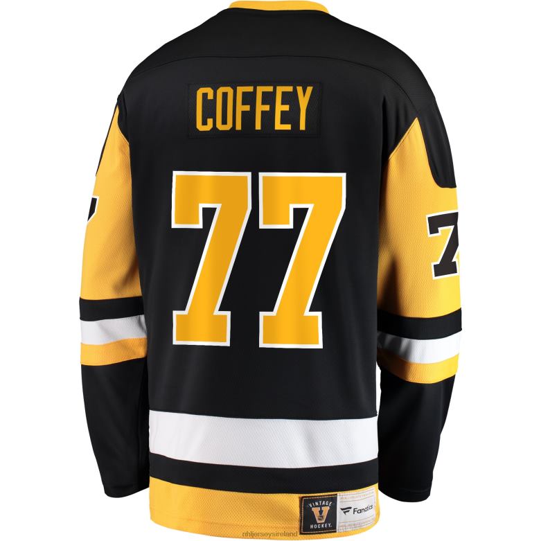 NHL Men Pittsburgh Penguins Paul Coffey Fanatics Branded Black Premier Breakaway Retired Player Jersey D002V1348 Clothing