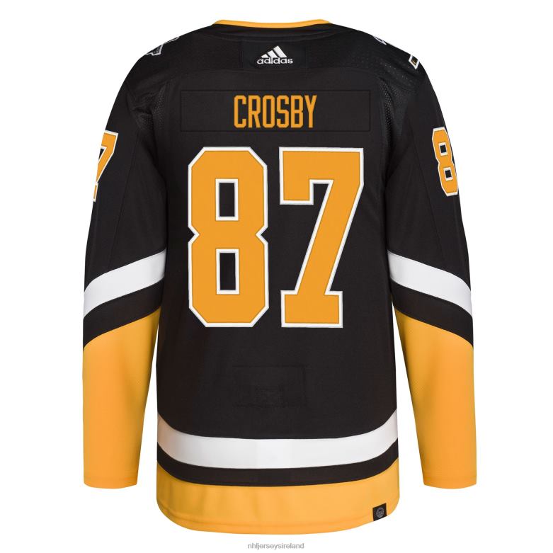 NHL Men Pittsburgh Penguins Sidney Crosby Adidas Black 2021/22 Alternate Primegreen Authentic Pro Player Jersey D002V80 Clothing