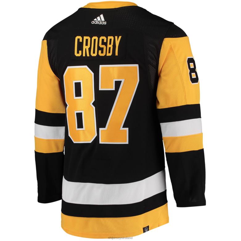 NHL Men Pittsburgh Penguins Sidney Crosby Adidas Black Home Captain Patch Primegreen Authentic Pro Player Jersey D002V26 Clothing