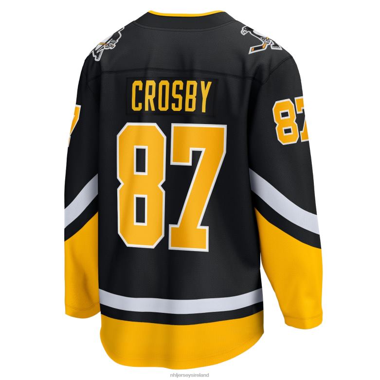 NHL Men Pittsburgh Penguins Sidney Crosby Fanatics Branded Black 2021/22 Alternate Premier Breakaway Player Jersey D002V32 Clothing