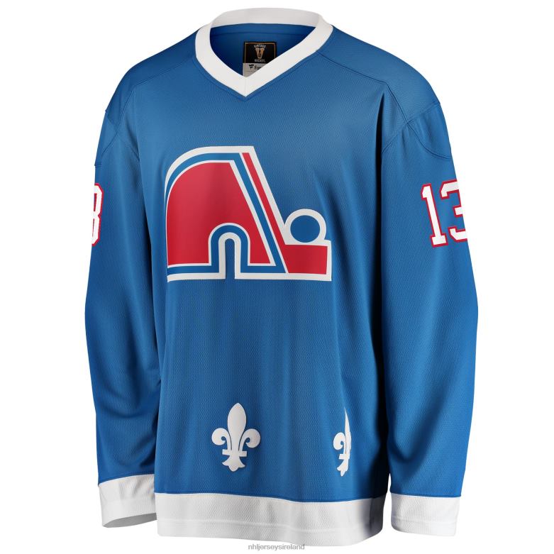NHL Men Quebec Nordiques Mats Sundin Fanatics Branded Blue Premier Breakaway Retired Player Jersey D002V1006 Clothing