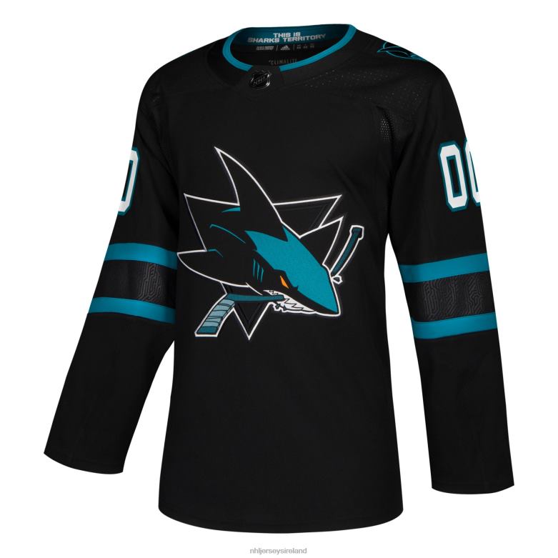 NHL Men San Jose Sharks Adidas Black Alternate Authentic Custom Jersey D002V2103 Clothing