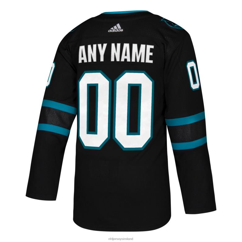 NHL Men San Jose Sharks Adidas Black Alternate Authentic Custom Jersey D002V2103 Clothing