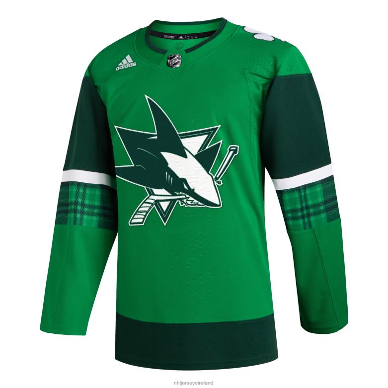 NHL Men San Jose Sharks Adidas Kelly Green 2023 St Patrick\S Day Primegreen Authentic Jersey D002V417 Clothing