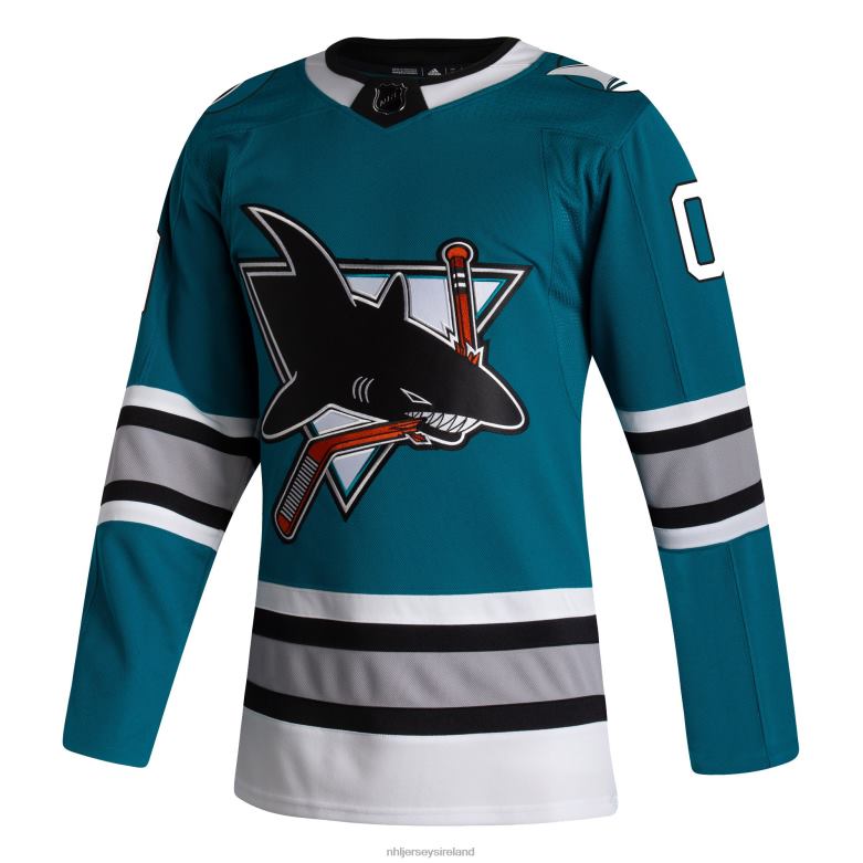 NHL Men San Jose Sharks Adidas Teal 30Th Anniversary Authentic Custom Jersey D002V2260 Clothing