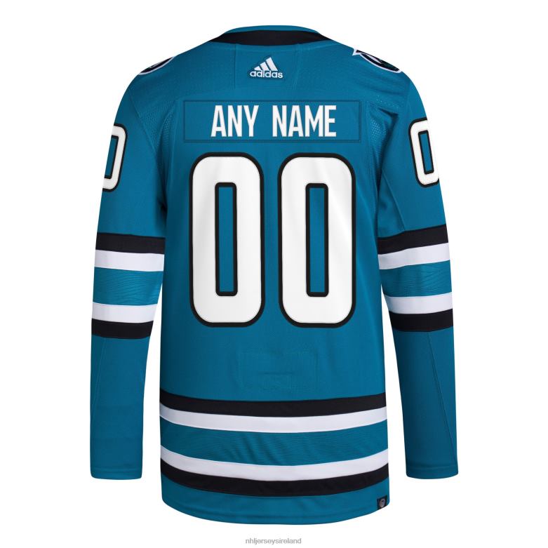 NHL Men San Jose Sharks Adidas Teal Home Primegreen Authentic Pro Custom Jersey D002V2011 Clothing