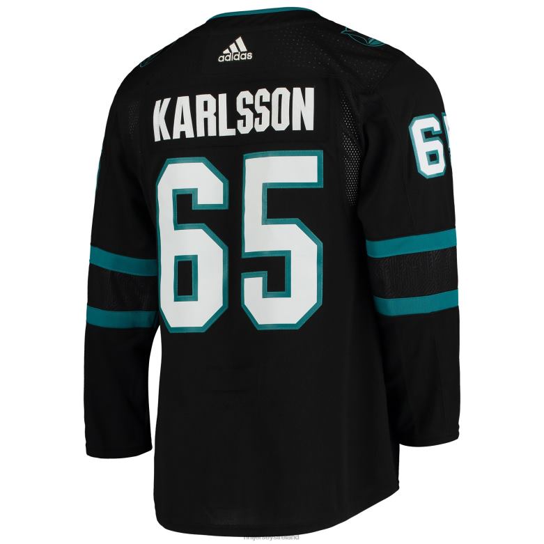 NHL Men San Jose Sharks Erik Karlsson Adidas Black Alternate Authentic Player Jersey D002V789 Clothing