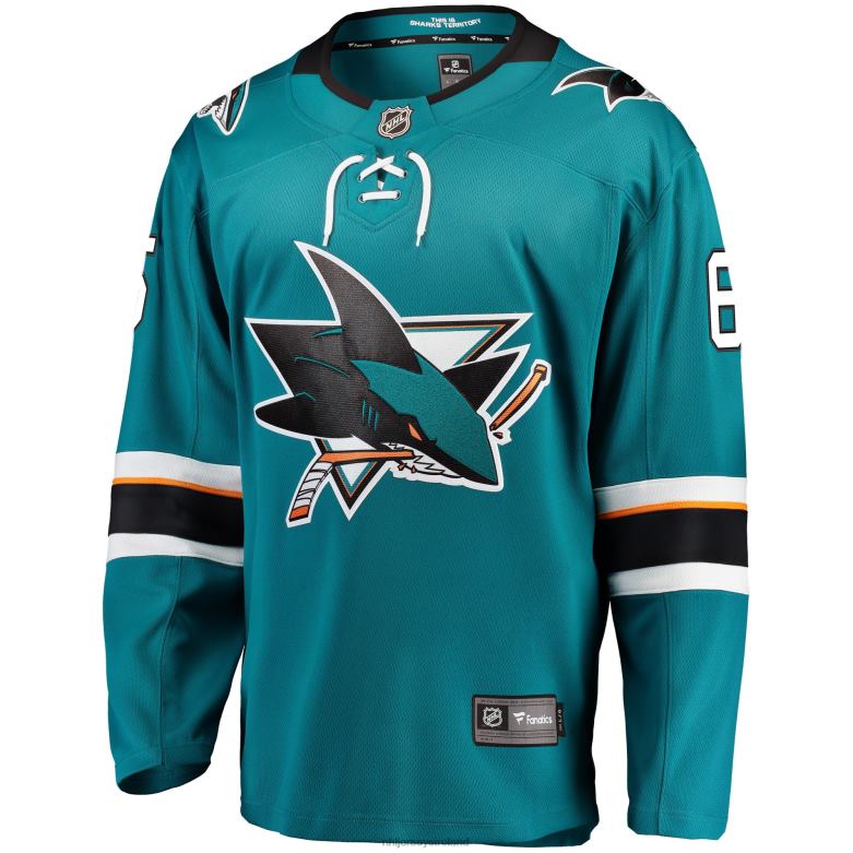 NHL Men San Jose Sharks Erik Karlsson Fanatics Branded Teal 2021/22 Home Premier Breakaway Player Jersey D002V266 Clothing