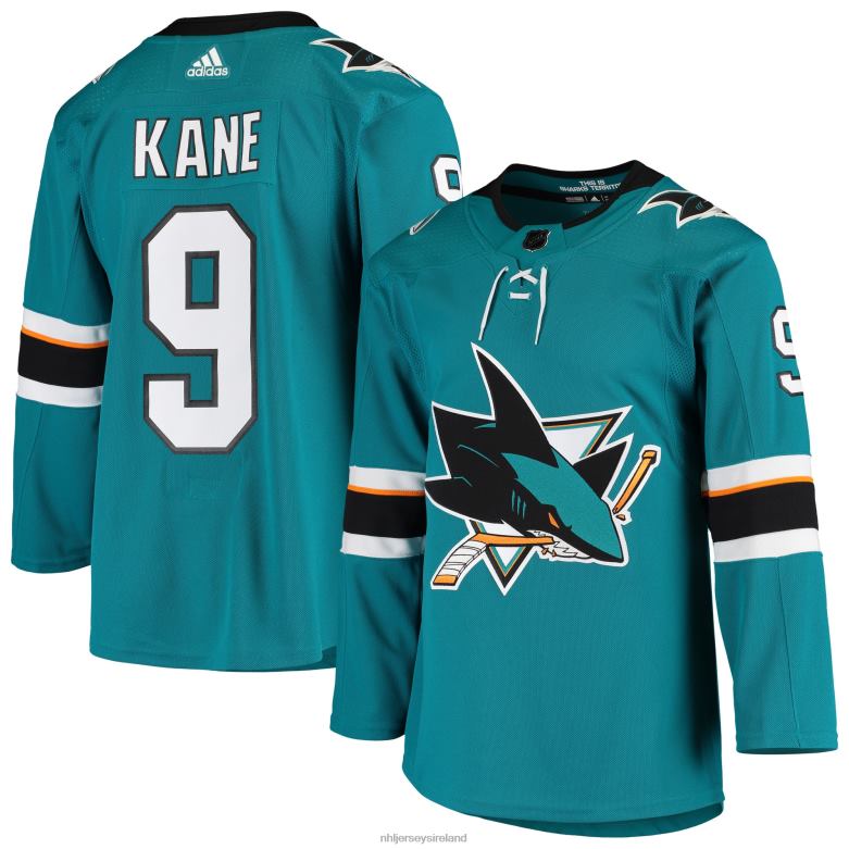 NHL Men San Jose Sharks Evander Kane Adidas Teal Home Authentic Player Jersey D002V1520 Clothing