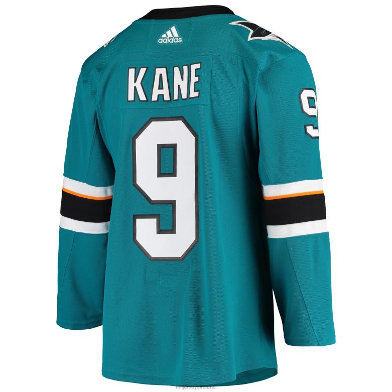 NHL Men San Jose Sharks Evander Kane Adidas Teal Home Authentic Player Jersey D002V1520 Clothing