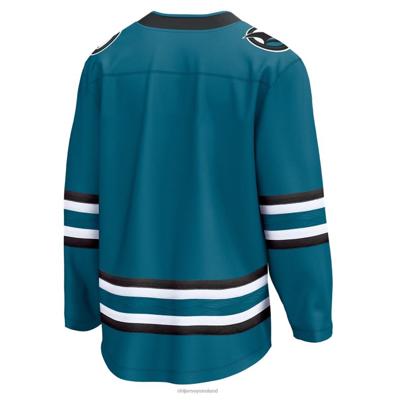 NHL Men San Jose Sharks Fanatics Branded Teal Home Breakaway Jersey D002V2375 Clothing