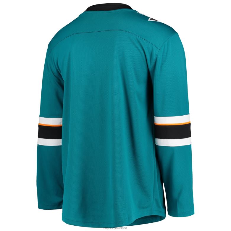 NHL Men San Jose Sharks Fanatics Branded Teal Home Breakaway Team Jersey D002V2244 Clothing