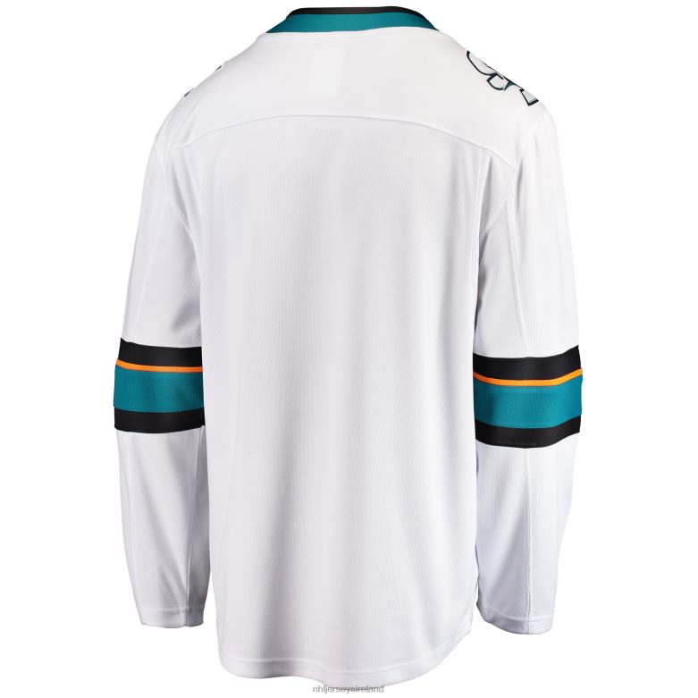 NHL Men San Jose Sharks Fanatics Branded White Breakaway Away Jersey D002V1523 Clothing