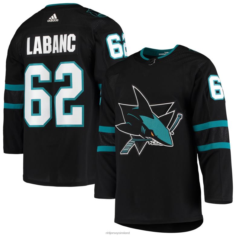 NHL Men San Jose Sharks Kevin Labanc Adidas Black Alternate Authentic Jersey D002V1226 Clothing