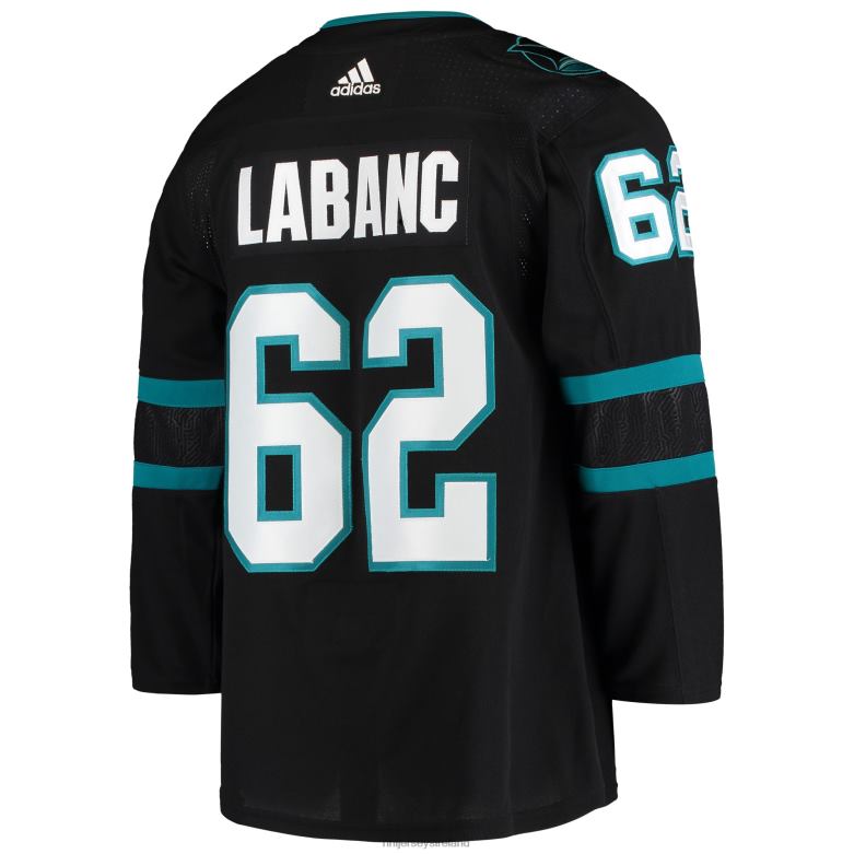 NHL Men San Jose Sharks Kevin Labanc Adidas Black Alternate Authentic Jersey D002V1226 Clothing