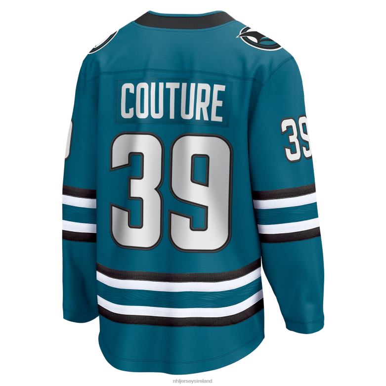 NHL Men San Jose Sharks Logan Couture Fanatics Branded Teal Home Premier Breakaway Player Jersey D002V1296 Clothing
