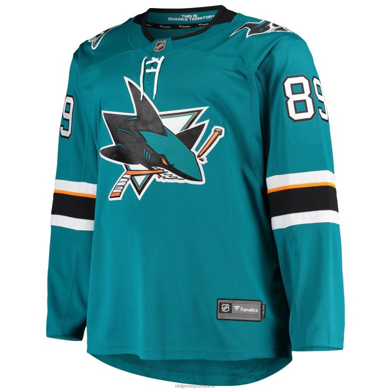 NHL Men San Jose Sharks Mikkel Boedker Fanatics Branded Teal Breakaway Home Player Jersey D002V1757 Clothing