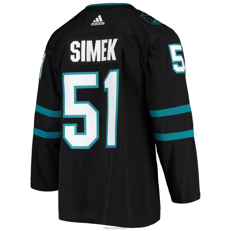 NHL Men San Jose Sharks Radim Simek Adidas Black Alternate Authentic Jersey D002V2128 Clothing