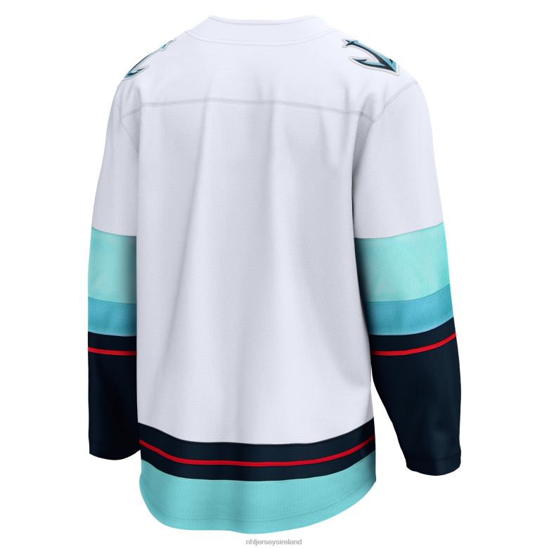 NHL Men Seattle Kraken Fanatics Branded White Away Breakaway Jersey D002V76 Clothing