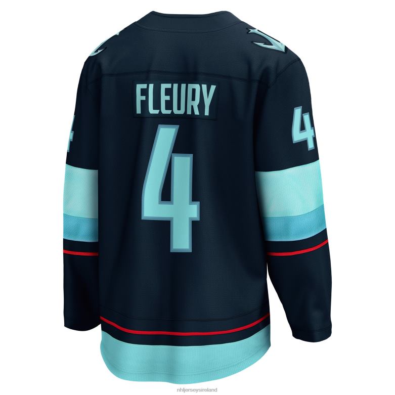 NHL Men Seattle Kraken Haydn Fleury Fanatics Branded Deep Sea Blue Home Breakaway Player Jersey D002V2169 Clothing