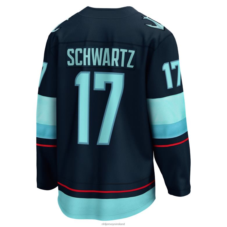 NHL Men Seattle Kraken Jaden Schwartz Fanatics Branded Navy Home Breakaway Player Jersey D002V992 Clothing