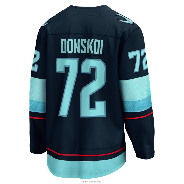 NHL Men Seattle Kraken Joonas Donskoi Fanatics Branded Deep Sea Blue Home Breakaway Player Jersey D002V1934 Clothing