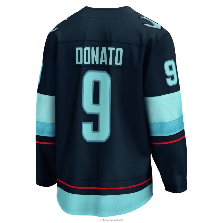 NHL Men Seattle Kraken Ryan Donato Fanatics Branded Deep Sea Blue Home Breakaway Player Jersey D002V1702 Clothing