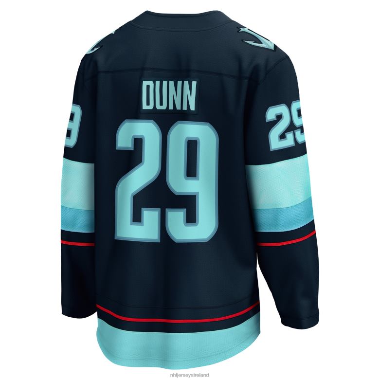 NHL Men Seattle Kraken Vince Dunn Fanatics Branded Deep Sea Blue Home Breakaway Player Jersey D002V315 Clothing