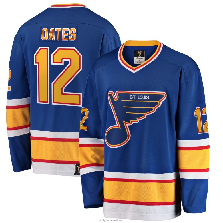 NHL Men St Louis Blues Adam Oates Fanatics Branded Blue Premier Breakaway Retired Player Jersey D002V1229 Clothing